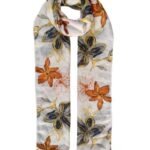 Women’s Polyester Scarf 50x180 cm Lightweight Printed Stole Wrinkle Free Soft Dupatta for Daily Wear