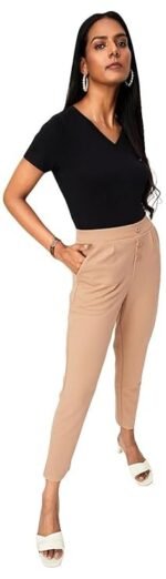 Women's Cotton Solid Regular Fit T-Shirt - Image 5