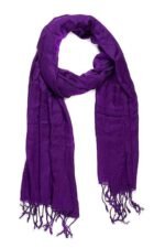 Plain Fashionable Winter Wear Thin Scarf/Stole/Shawl For Baby Girls Womens(Purple)