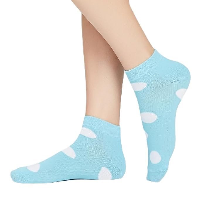 51mlBkXI8tL._SX679_.jpg Women's Cotton Casual Socks | Soft Breathable Stretchable Ankle & Low Cut No Show Socks | Comfortable Everyday Wear | 1 Pair - Image 1