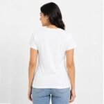 Women's Polyester Graphic Printed T-Shirt, - Image 3