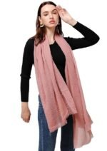 Women's UV Protection Premium Light Weight Wrinkle Ironless Crinkle Cotton Hemp Summer Scarf Stoles Shawl head scarves for girls - Image 2