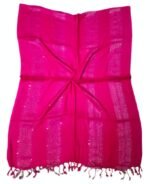 Women And Girls Fancy Viscose Zari Striped Scarf, Stoles - Image 3