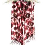 Rayon Silver Jari Stripes Scarf Stole Shawl
