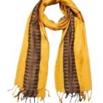 Women And Girl's Fancy Viscose Self Jaquard Side Border Scarves, Scarf, Stole