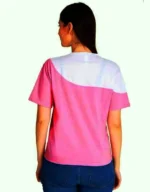 Women Printed Round Neck Cotton Blend Multicolor T-Shirt - Image 2