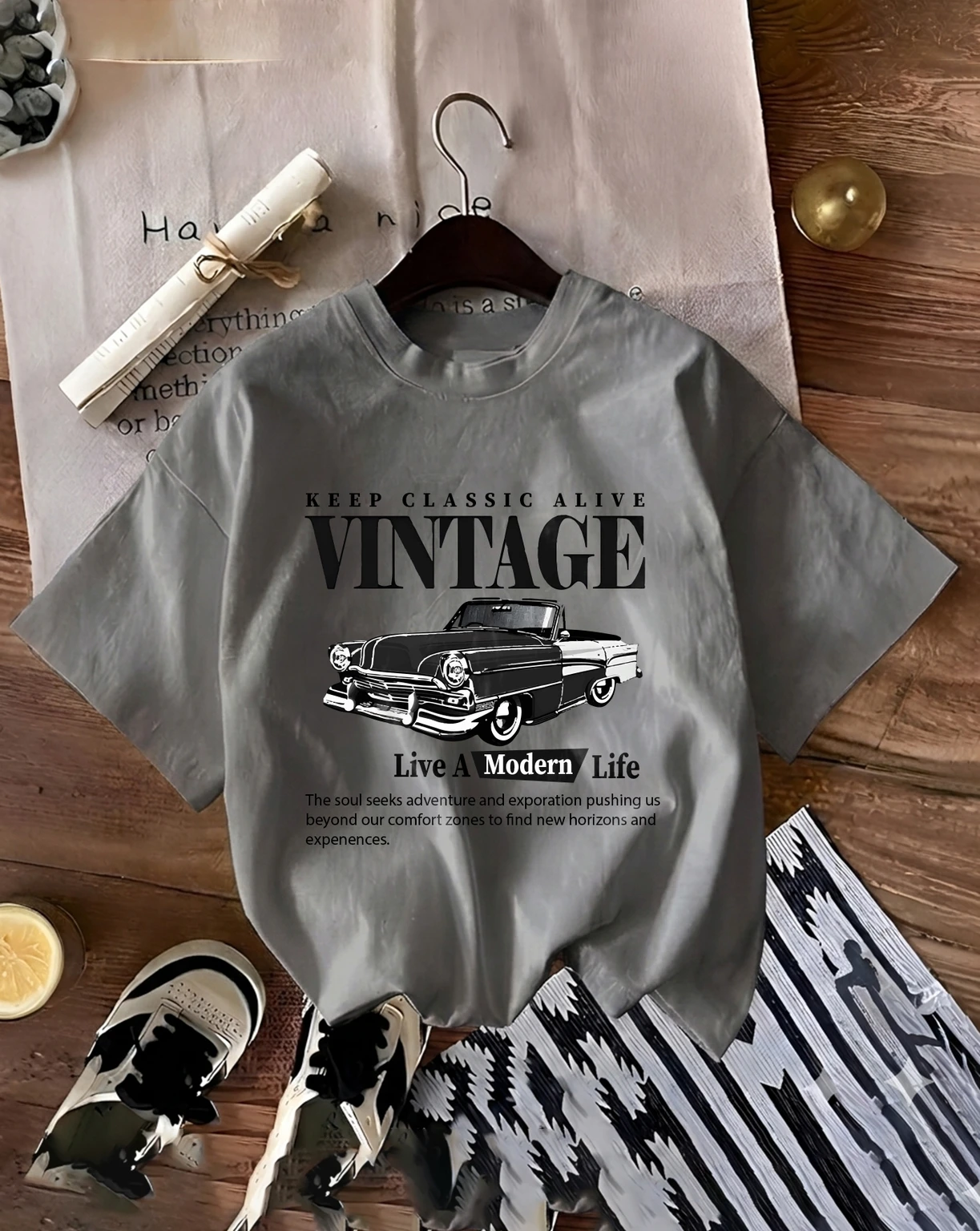 xxl-4231-aoosh-original-imahhdkvvzctuyas.webp Women Graphic Print Round Neck Cotton Blend Grey T-Shirt - Image 1